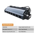 63  Skid Steer Vibratory Roller Attachment 3 3ton Hydraulic Compactor Asphalt