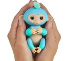 Authentic Wowwee Fingerlings 2tone Ombre Blue To Turquoise Baby Monkey Charlie