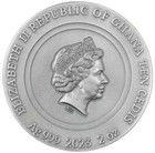 2023 2 Oz Silver 10 Cedis Ghana Nature Architects Bumblebee Antique Gilded Coin 