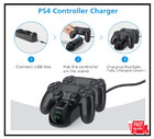 Ps4 Controller Charger  Upgraded Fast-charging Port Docking Station Stand