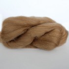100  Camel Brown Roving Combed Tops Undyed Fiber Felting Spinning Knitting