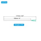 20 Pcs 21g 4 Inch Blunt Tip Dispensing Needles For Adhesive Glue  Green