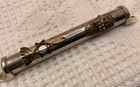 Beautiful 6    Long Silver Tone Mezuzah Case With Scroll