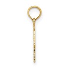 10k Yellow Gold 1 Libra Zodiac Charm Pendant L-15 4 Mm  W-12 8 Mm