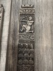 Konge Tinn Norwegian Pewter Serving Spoons Viking Ship Soldiers King Olav Norway