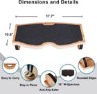 Strongtek Ergonomic Wood Footrest Rocker Balance Board 350lb Capacity Nib