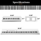     holiday Special     88 Key Foldable Electric Piano keyboard  midi  usb 