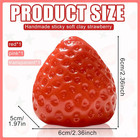 3pcs Cute Strawberry Squeeze Toy Big Strawberry Squishies Toys For Stress Relief
