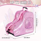 Hytiland Roller Skate Bag For Inline Skates Ice Lrage  Dazzling Pink