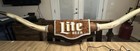 Miller Lite Longhorn Promotional Advertising Sign- Rare- 6 Feet