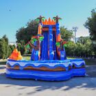 Jumporange 19  Oasis Inflatable Water Slide For Kids W  Detach Pool   Blower