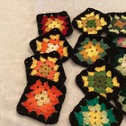 50 5 Inch Granny Squares Lot D Crochet Blanket Scarf Pillows Bags   More