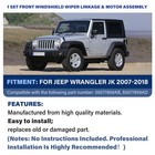 For Jeep Wrangler Jk 2007-2018     Windshield Wiper Linkage And Motor Assembly