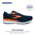 Brooks Men   s Ghost 16 Neutral Running Shoe - Blue Opal black nasturtium - 9