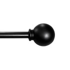 1 2 Inch Ball Curtain Rod Set Adjustable 48 To 84 Inch Steel Hardware Included