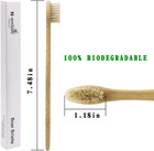 Bamboo Toothbrush Boar Bristles 100  Biodegradable And Natural 8 Pieces Of One