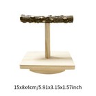 Bird Perch Toy Parrot Training Perch Perch Gym Wood Bird Training T Parrot Perch
