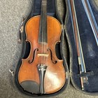 Antique Joseph Guarnerius Fecit Cremonae Anno 1776 Ihs Violin W  Case   Bow