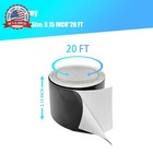 Black Heavy Duty Fabric Repair Tape waterproof Tent Repair Tape For Fabric  Awni