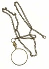 Brass Magnifying Glass With Chain Antique Style Pocket Magnifier Jewelry Reading