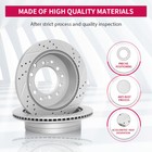 Front Rear Brake Rotors   Ceramic Pad For 2013-2021 Ford F-250 Super Duty F-350
