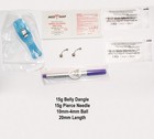 Body Piercing Set Disposable Forceps 15g  Kit Naval Nipple Nose Ear Brow