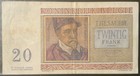 1956 Belgium Paper Money - 20 Francs Banknote 