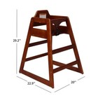 Wooden Double Solid Wood Feeding  Eat   Grow Portable High  In Walnut Finish