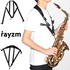 Rayzm Saxophone Strap For Adults And Kids  Adjustable Neoprene Memory Black