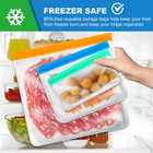 Stasher Reusable Silicone Food Bags - Gallon  Snack   Sandwich Sizes - Marinate 