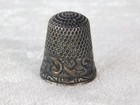 Antique Victorian Stern Sterling Silver Ornate Thimble  8