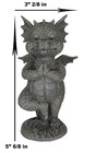 Small Baby Garden Dragon In Zero Gravity Yoga Balance Faux Stone Finish Statue