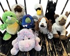 Lot Of 8 Webkinz No Codes Siamese Dog Swan Horse Monster Cheeky Cat Dino