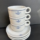 Vintage Italian Espresso Cup And Saucer Tognana Italy Air Force Set Of 3 Euc