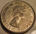 1960 Canada 50 Cent Silver Coin Canadian Half Dollar Nice Condition 