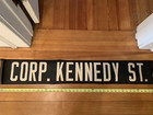Nyc Brooklyn Ny Transit Art 1956 Bus Roll Sign Corporal Kennedy Street Bayside