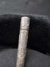 Antique Victorian Sterling Silver 925 Floral Etched Sewing Needle Case