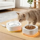 Heated Pet Bowl  Water Bowl For Dogs And Cats White 