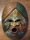 Vintage Wooden Decorative Tribal Mask Original Old Hand Carved Hand Painted