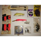 Vintage Lot Of Tackle   Lures Fishing Supply Bundle  see Pics  Assorted