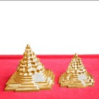 Meru Shree Yantra  brass  Carved Yantra For Pooja Goddess Laxmi Yantra Homedecor