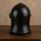 Medieval Barbuta Helmet With Visor 18 Gauge Steel Armor Knight Crusader Helmet