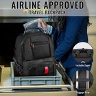 50l Extra Large Travel Backpack - Water Resistant Laptop Bag With Shoe Compartme