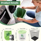 Small Trash Bags 1 2 Gallon  120 Count Bathroom Garbage Bags  Compost Bin Liners