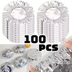 10 100pcs Aluminum Foil Cover Heat-resistant Insulation Lid For Bowls Plates Kee