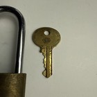 Vintage Wb Wilson Bohannon Brass Padlock Lock With Wb Key