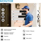 Wired Video Door Phone Apartment Intercom System wifi 10 Inch Touch Monitor