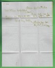 1847 Stampless Cover   Letter - Norwich Connecticut To New York Ny 5 Cents Red