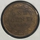 Canada Cent Km 8 Brn Unc 1908