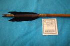 1 One Handmade Navajo 25 Inch  Arrow W turkey Feathers   Stone Chipped Arrowhead